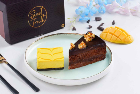 Mango Cheesecake Choco Truffe Pâtisserie Combo (Boîte De 2)