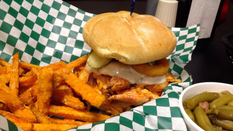 Buffalo Pulled Chicken Sandwich