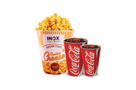 Fromage Popcorn (Xl) (105 Gms) Et 2 Masala Coke (300 Ml)