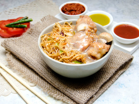 Chicken Chilli Garlic Noodle Butter Garlic Chicken Bowl Combo