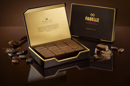 Fabelle Ganache Creamy Milk- 20 Melt-In-Mouth Chocolate Cubes