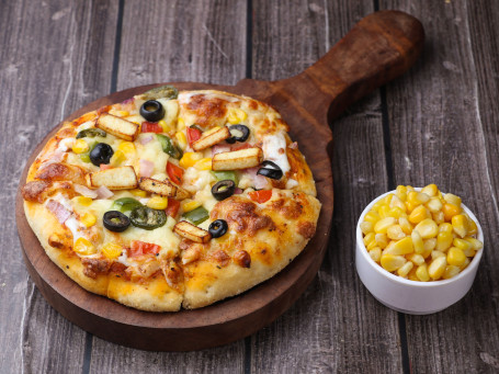 6 Regular Paneer With Chicken Pizza