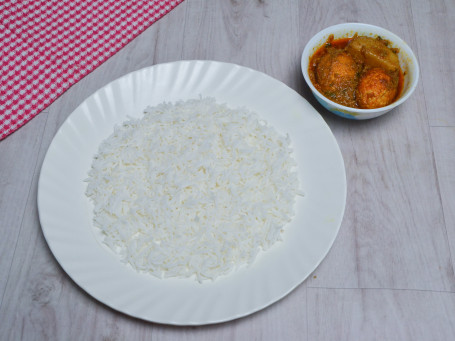 Egg Curry(2 Pcs) With Potato Steamed Rice(500Ml Container)