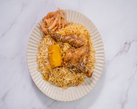 Chicken Dum Biryani With Aloo