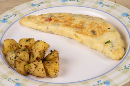 Masala Omlette With 2 Pcs Toast