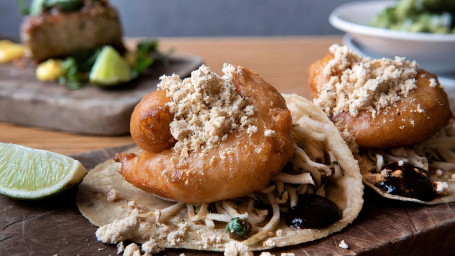 Crispy Tempura Shrimp Tacos