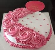 Decorated Vanilla Cake