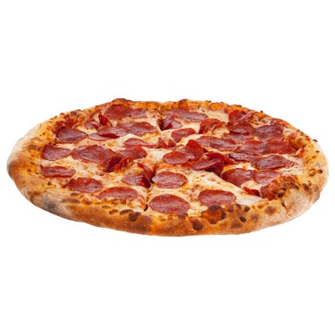 Pizza Salami Schinken Champignons Peperoni et Oliven