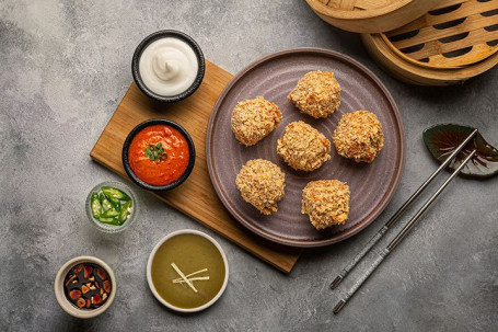 Momos De Mandchourie Aux Légumes Croustillants Chauds (6 Mcx)