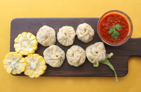 Corn Cheese Momo Steamed