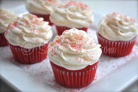 Cupcake Velours Rouge