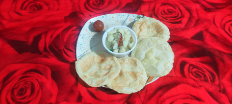 Luchi With Sada Aaloo Sabji Combo