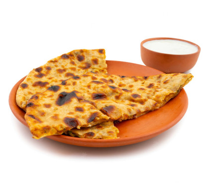 Alu Paratha Curd [2 Piece]