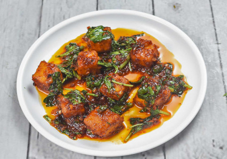 Tofu Stir Fry With Mustard Greens