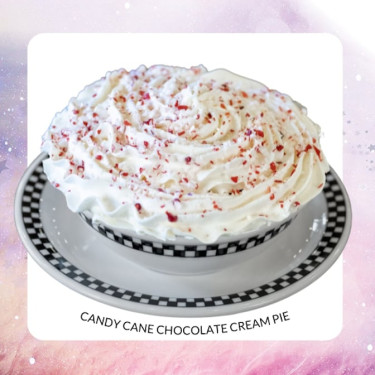 Candy Cane Chocolate Cream Pie