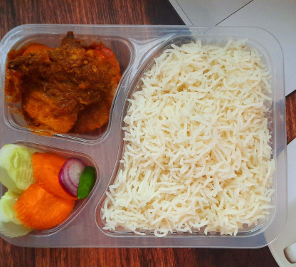 Chicken Kosha With Plain Rice Combo