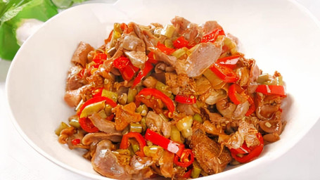 Chicken Gizzards Stir-Firy With Sour Beans/Suān Dòu Jiǎo Jī Zá