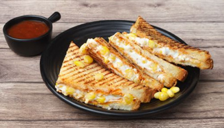 Veg Grill Cheese Sandwich With Sweet Corn