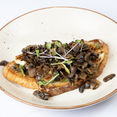 Mushroom-Halloumi On Toast