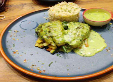 Grilled Fish With Mushy Peas