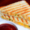 Sandwich With Stuffed Paneer Tomato Sauce