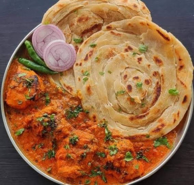 2 Sattu Paratha Dehati Chicken