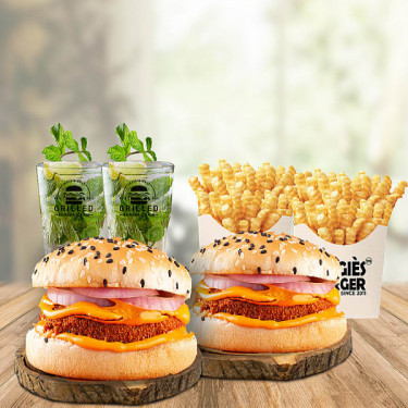 2 X Tandoori Krunchy Chicken Burger