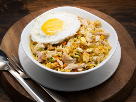 Egg Chicken Singaporean Rice