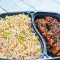 Chinese Veg Brown Fried Rice Chicken Manchurian (3 Pcs)