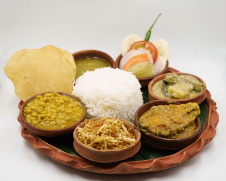 Rice Katla Kalia Mohabhoj Thali