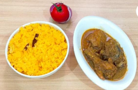 Basanti Pulao With Shahi Chicken Kosha [2 Pieces]