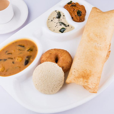 Plain Dosa Idli Vada Combo