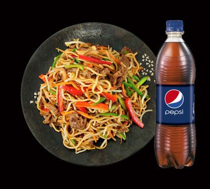 Chicken Egg Chow Mein Cold Drink (As Per Availability)