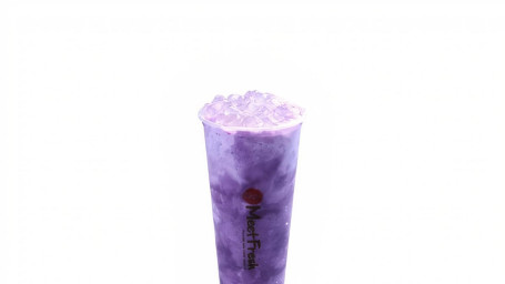 Fresh Milk Purple Sweet Potato W/ Mini Taro Ball (Cold)