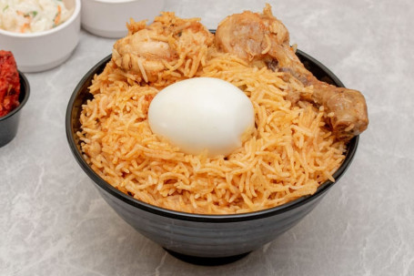 Chicken Biryani With Grill Chicken Half