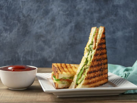 Gongura Green Chutney Cheese Sandwich