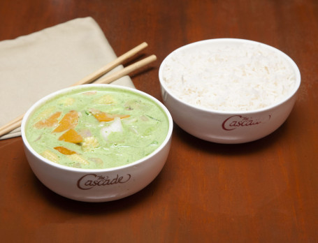 Thai Veg Green Curry With Jasmine Rice