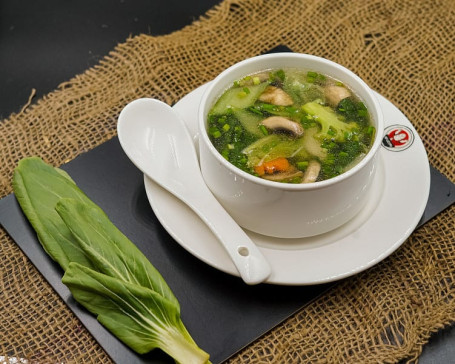 Veg Clear Soup [Serves 2]