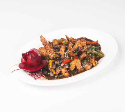 Tiger Prawn In Black Bean Chili Sauce 8 Pcs