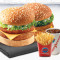 Non Veg Tower Burger Combo Burger Fries Drink)