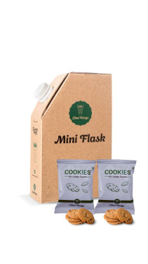 Mini Chai Flask 2 Paquets De Biscuits