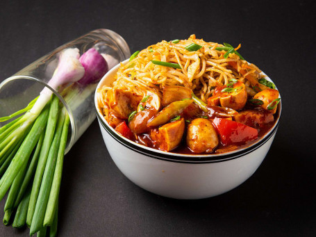 Chilly Mushroom Chow Bowl