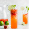 Strawberry Lime Gold Quencher Mocktail