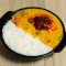 Steamed Rice With Tadka Dal (With 2 Phulka And Raita)