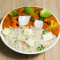 Paneer Fried Rice With Kadai Vegetables (With 2 Phulka And Raita)
