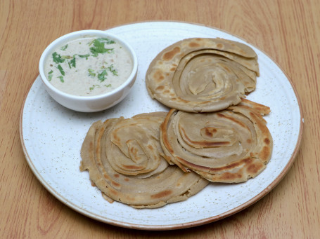 Wheat Paratha With Kuruma(2Pcs)