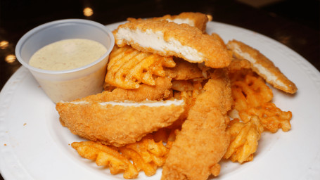 Chicken Fingers W/ Waffle Fries