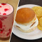 Veg Cheese Burger Strawberry Shake