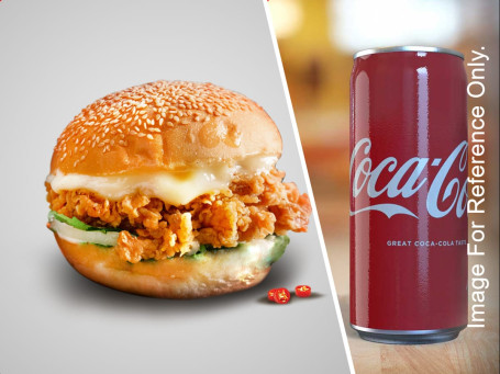 Crunchy Chicken Burger Pepsi 250Ml