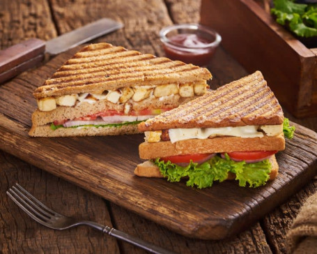 Paneer Cheesey Club Sandwich